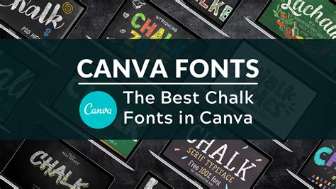 Best Chalk Fonts in Canva - Blogging Guide