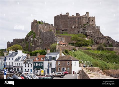 Jersey, Mont Orgueil Castle, Gorey, Channel Islands Stock Photo - Alamy