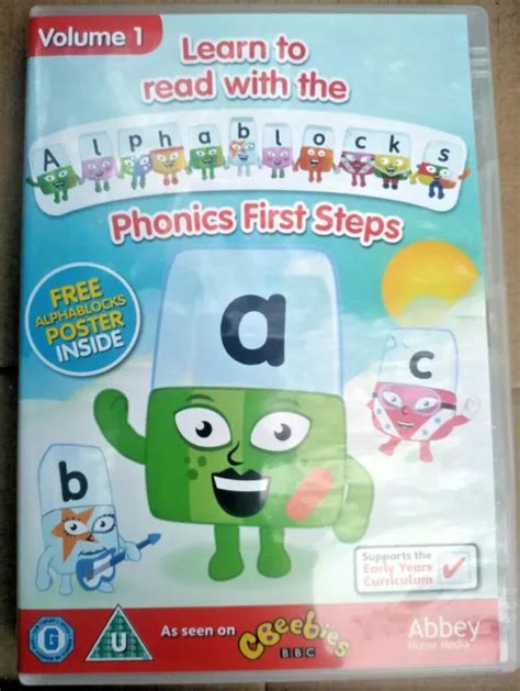 LEARN TO READ With The Alphablocks Volume 1 Phonics First Steps Cbeebies BBC DVD £5.99 - PicClick UK