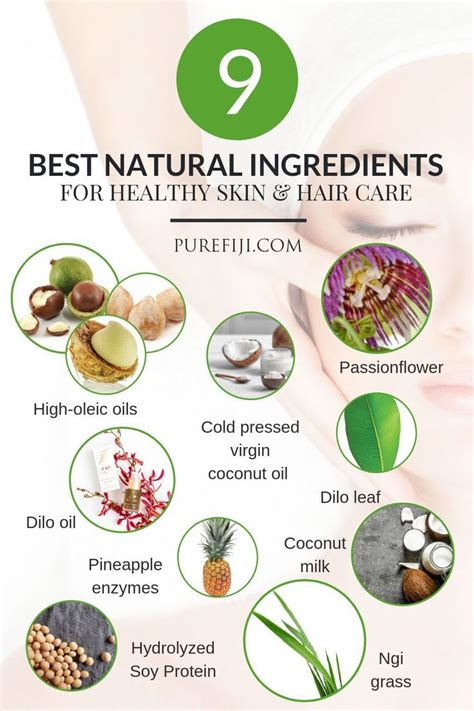 9 Best Natural Ingredients for Healthy Skin and Hair Care | Coconut oil for skin, Natural ...