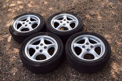 Genuine 15" Mk2 Mazda MX5 MX-5 Enkei Alloy Wheels 195/50R15 Continental ...