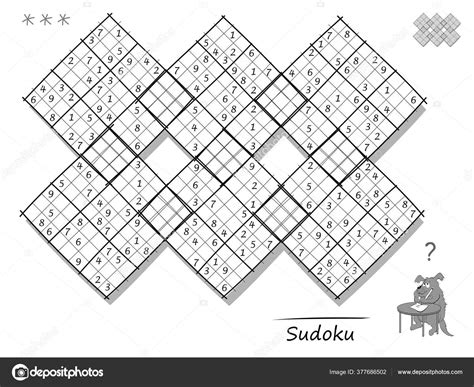 Logic Sudoku Diagonal Game Children Adults Big Puzzle Squares Difficult ...