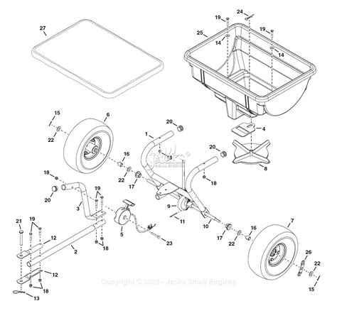 Agri-Fab 45-0530 85 lb. Tow Spreader Parts Diagram for Parts List