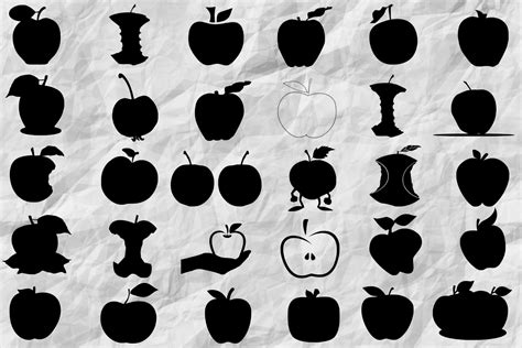 Apple Silhouette SVG | Karimoos Market