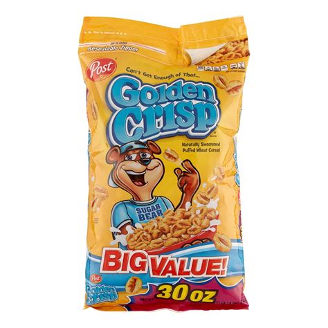 Post® Golden Crisp® Sweetened Puffed Wheat Cereal 30 oz. Bag - Walmart ...