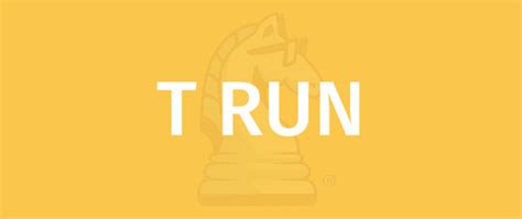 T-RUN Game Rules - How To Play T-RUN