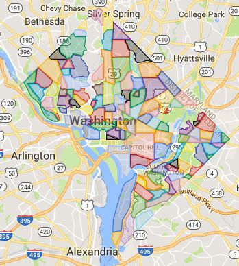 Map Of Washington Dc Neighborhoods - Map Of Stoney Lake