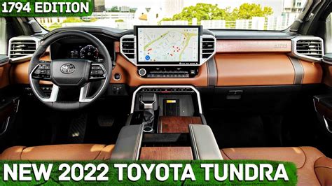 New 2022 Toyota Tundra 1794 Edition - INTERIOR | Saddle Tan Leather - YouTube