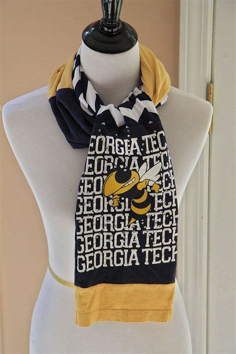 Georgia Tech Yellow Jackets Scarf Go Jackets College Game | Etsy ...