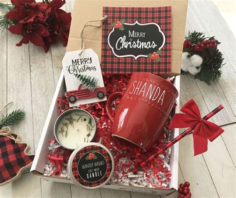 Christmas Gift//Corporate Gift//Employee Gift//Personalized Mug Set//Christmas Box//Holiday Gift ...
