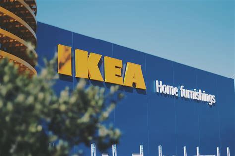 HD wallpaper: IKEA Building, blue, store, text, sign, communication, sky, western script ...