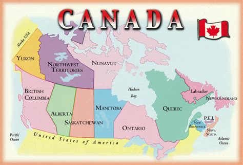 Large administrative map of Canada. Canada large administrative map | Vidiani.com | Maps of all ...