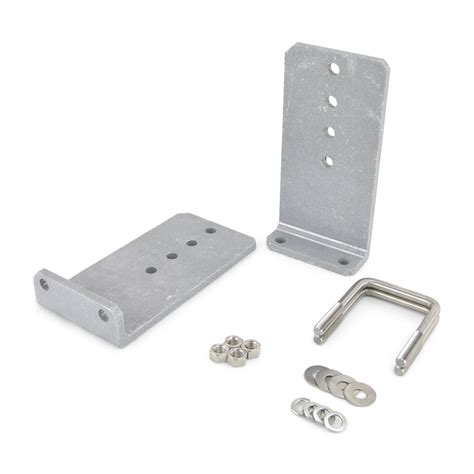 Set of 2 - 10 inch Heavy Duty Aluminum Boat Trailer Bunk Brackets L-Type Kit