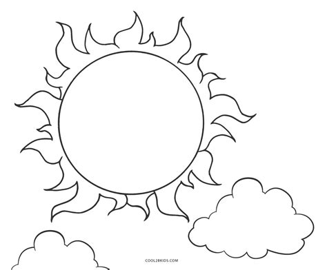 Sun Coloring Page Printable