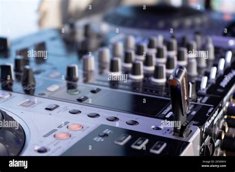 Stage Sound Equipment Close-up Stock Photo - Alamy