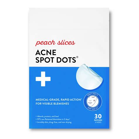 Buy Peach Slices Acne Spot Dots, Hydrocolloid Pimple Patches, 30 Ct Online at Lowest Price in ...