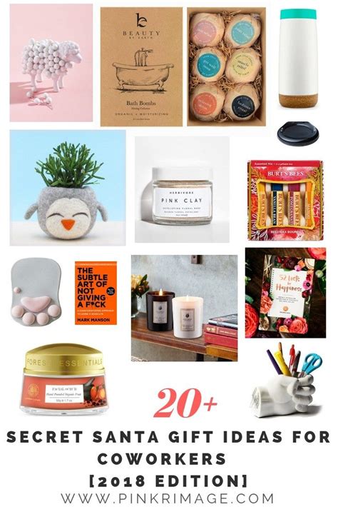 20+ Secret Santa Gift Ideas for Coworkers [2018 Edition] - Pinkrimage | Secret santa gifts, Best ...