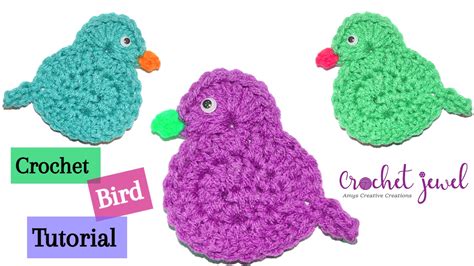 Amy's Crochet Creative Creations: How to Make a Crochet Bird Applique