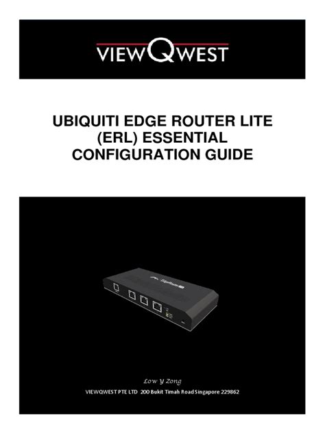 Edge Router Lite Essential Configuration Guide | PDF | Ip Address ...