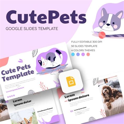 Cute Pets Google Slides Theme – MasterBundles