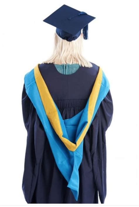 Open University Bachelors Gown and Hood | Graduation gown, University graduation, Academic gown