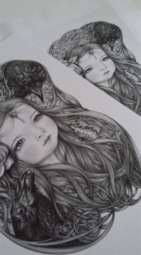 Crow Girl Art Print - Etsy