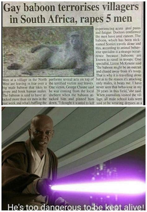 Hi, I'm a baboon :) : r/PrequelMemes