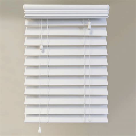 Home Decorators Collection 42x48 White 2.5 Inch Premium Faux Wood Blind (Actual width 41.5 Inch ...