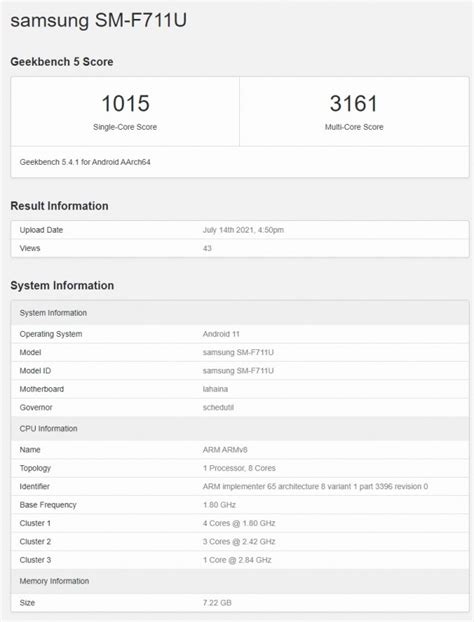 Samsung Galaxy Z Flip3 specs revealed on Geekbench | Digital Speaks