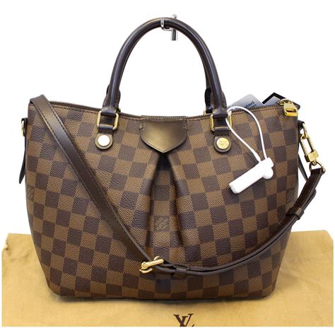 LOUIS VUITTON Siena PM Damier Ebene Shoulder Handbag-US