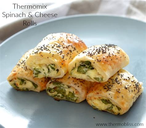 Thermomix Spinach and Cheese Rolls - Thermobliss