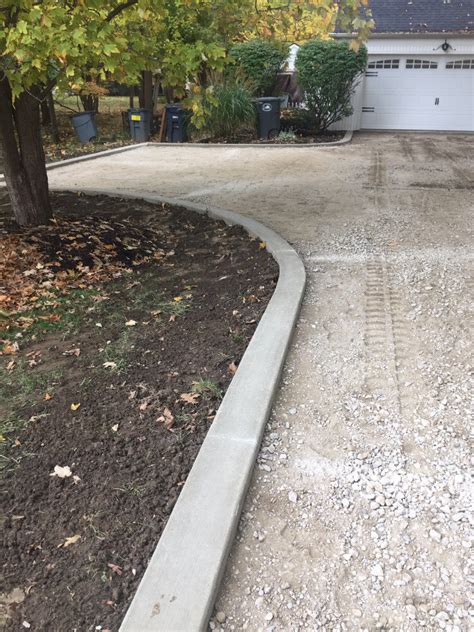 Concrete Curb Installation for Asphalt Driveway in Lyndhurst, Ohio | Gest Construction