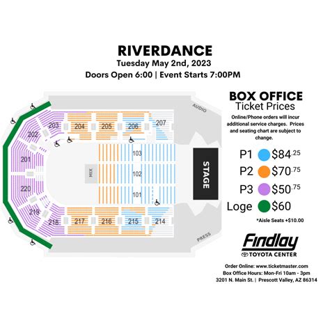 Seating Charts | Findlay Toyota Center