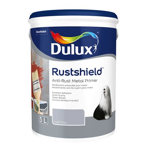 Dulux Rustshield Anti-Rust Metal /Primer Water-based - 5L - Black ...