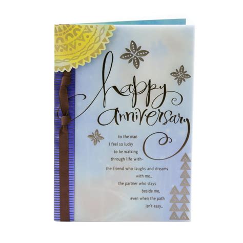 Hallmark Anniversary Greeting Card to Husband (Man I Love) - Walmart ...