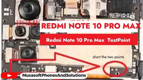 Testpoint for RedMi Note 10 Pro Max T.P EDL Point #isp