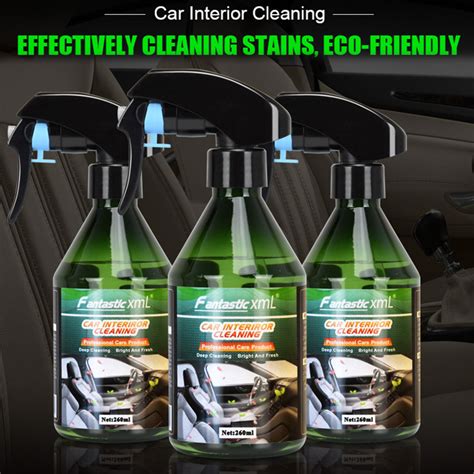 260ml Car Interior Cleaner Leather Care Cleaner Multi Purpose Foam Cleaner--Easy to use Quick to ...