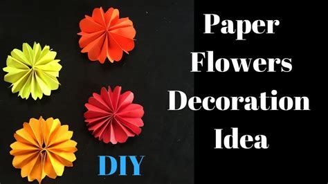 Diwali Decoration Ideas | Paper Flower for Diwali decoration | Diwali Decoration Ideas at home ...