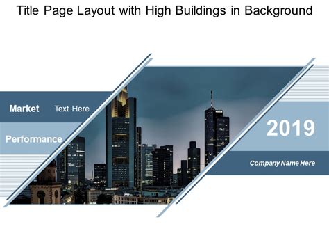 Title Page Layout With High Buildings In Background Ppt Powerpoint ...