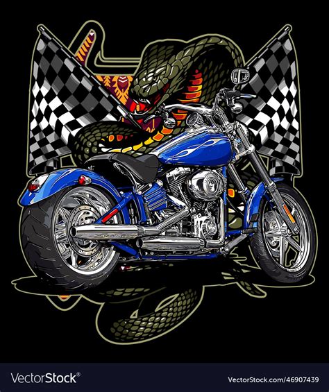 Motorcycle template for graphic design needs Vector Image