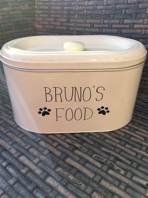 Personalised Dog food storage tins | Etsy