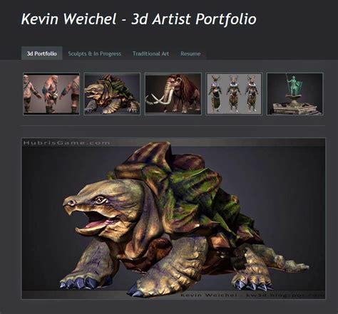 Kevin Weichel - 3d Artist: Cyclops almost done & new portfolio website