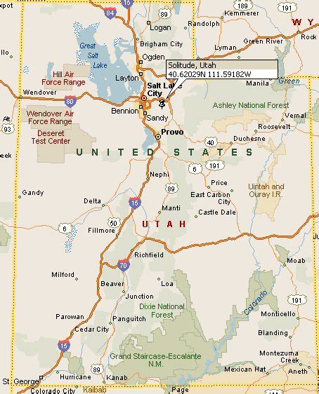 Solitude, Utah Map