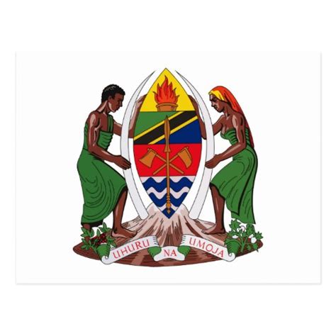 Tanzania Coat of Arms Postcard | Zazzle