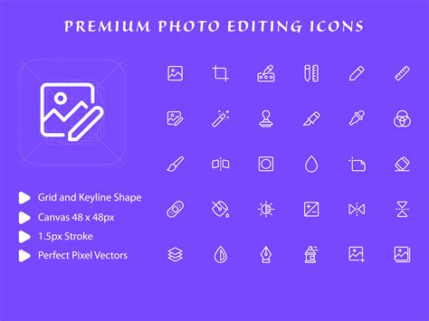 Photo Editing icon pack 2239807 Vector Art at Vecteezy