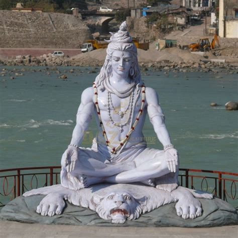 Lifesize Factory Price Indian Hindu God Lord Shiva Stone Marble Statue