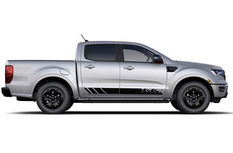 Rocker panel mountains stripes side graphics decals for Ford Ranger ...