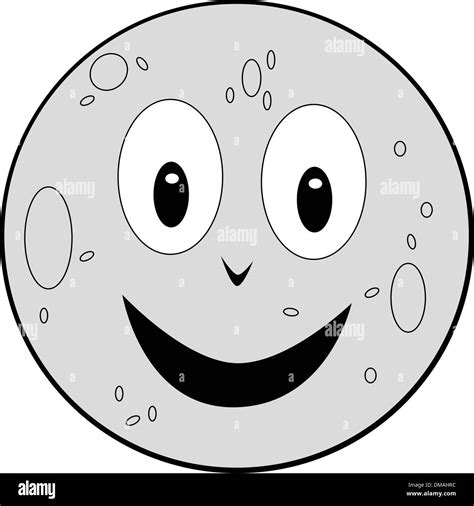 Cartoon moon Stock Vector Image & Art - Alamy