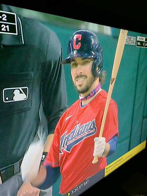 Austin Hedges of the Cleveland Indians with the phish mask/ face ...