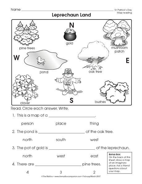 map worksheets first grade - Google Search | Map skills worksheets ...